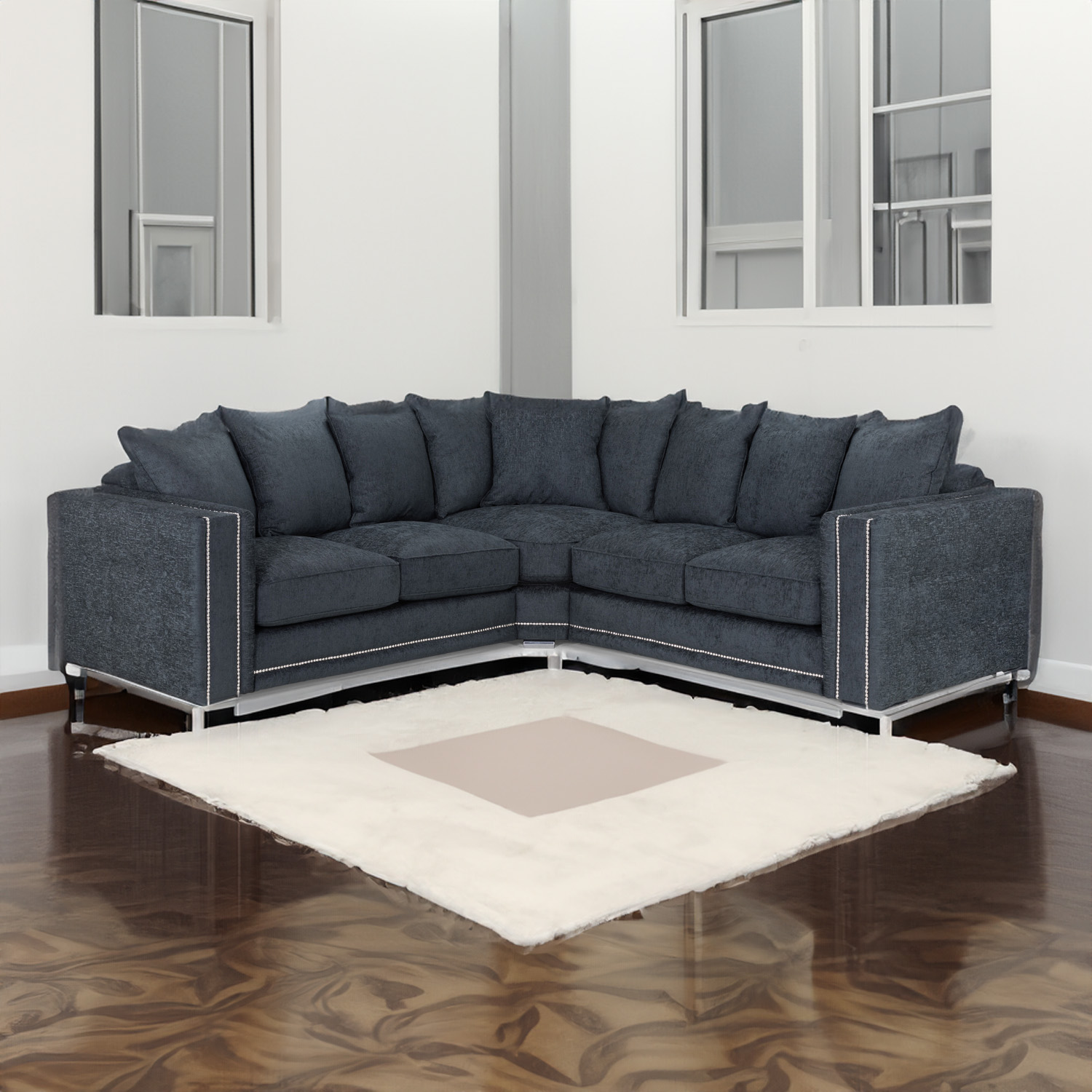 Bentley Sofa Charcoal Large Corner - square-background